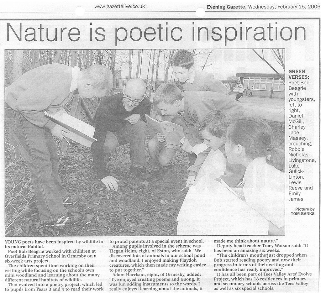 2006-02-15, Evening Gazette, Nature is poetic inspiration